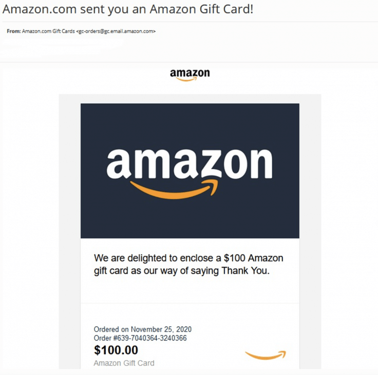 Amazon gift cards